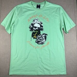 Genuine Shirt‎ Men 2XL Mint Green Gladiator Movie Quote Skull Graphic Tee